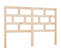 mtlskopl Tête de lit 146 x 100 cm en pin massif non traité - Design moderne pour cadre de lit - Compatible avec la décoration de chambre à coucher - Robuste et durable - Pour la maison et la chambre à