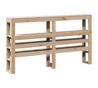 mtlskopl Tête de lit 150 cm en pin massif avec étagères, 156 x 19 x 82 cm, style rustique, économie de place, alternative de chevet, autonome, pour chambre à coucher et chambre d'amis