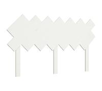 mtlskopl Tête de lit blanche 141 x 3 x 80,5 cm en pin massif, design moderne avec touche rustique, dossier stable pour chambre à coucher et chambre d'amis, montage facile pour lits de 140 cm