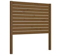 mtlskopl Tête de lit en bois massif marron miel 106 x 4 x 100 cm en pin avec design à lattes, panneau arrière de lit moderne pour chambre à coucher avec un look rayonnant