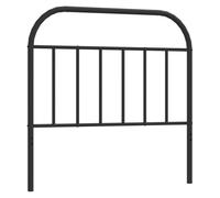 mtlskopl Tête de lit en métal noir 107 cm - Design moderne - Cadre en acier robuste - Dossier pour lecture - Convient pour une largeur de matelas de 107 cm - Pour chambre à coucher, chambre