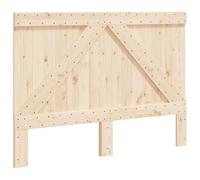 mtlskopl Tête de lit en pin non traité, cadre en bois, dossier stable, montage facile, vis incluses, chambre à coucher et chambre d'amis, 140 x 104 cm