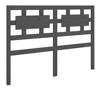 mtlskopl Tête de lit grise 165,5 x 4 x 100 cm en bois de pin massif avec design rustique et grain droit pour un maintien stable du dos lors de la lecture dans la chambre à coucher, la chambre d'amis