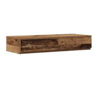 mtlskopl Tiroirs de Lit avec 2 Tiroirs Bois Ancien 80x36,5x16,5 cm, Marchepied de Lit et Banc en Bois d'Ingénierie, Meuble de Rangement Bas et Design Minimaliste pour Chambre