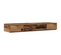 mtlskopl Tiroirs de Lit avec 4 Tiroirs Bois Ancien 120x36,5x16,5 cm, Bout de Lit Minimaliste, Marchepied de Chambre en Bois d'Ingénierie, Meuble de Rangement Bas et Solide