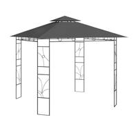 mtlskopl Tonnelle de Jardin 3x3x2,7 m Belvédère Acier Anthracite