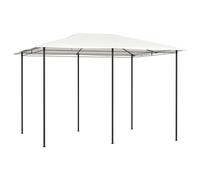 mtlskopl Tonnelle de Jardin 3x4x2,6 m Belvédère en Acier Crème