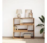 mtlskopl Valise à 6 cubes - Chêne artistique - 100 x 33 x 94,5 cm - Étagère moderne en bois robuste - Pour salon, chambre, bureau