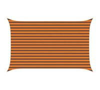mtlskopl Voile d'ombrage - 4 x 2,5 m - Angle droit - En polyester Oxford - Orange et marron - Protection contre les regards indiscrets - Pour terrasse, balcon et camping - Cordes de fixation incluses