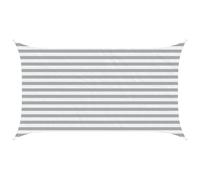 mtlskopl Voile d'ombrage à angle droit - 3,5 x 2 m - En polyester Oxford résistant - Offre de l'ombre - Pour terrasse, jardin, balcon, piscine, gris clair et blanc avec cordes de fixation