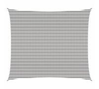 mtlskopl Voile d'ombrage - Angle droit - 6 x 7 m - En polyéthylène haute densité - Pour jardin, terrasse, balcon - Perméable à l'air - Respirant - Gris clair et blanc - Cordes de fixation incluses