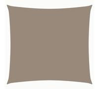 mtlskopl Voile d'ombrage carré 7 x 7 m Taupe - Ombrage en tissu Oxford enduit de polyuréthane avec protection UV - Voile d'ombrage robuste pour terrasse, jardin, balcon