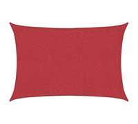 mtlskopl Voile d'ombrage rectangulaire - 2,5 x 4 m - En polyéthylène haute densité - Protection contre le vent - Séparateur de pièce et brise-vue - Pour jardin, terrasse, balcon et extérieur - Rouge