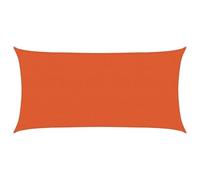 mtlskopl Voile d'Ombrage Rectangulaire 2x4 m PEHD Protection UV Orange