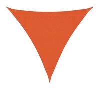 mtlskopl Voile d'ombrage triangulaire en polyéthylène haute densité - 160 g/m² - Orange - 3,6 x 3,6 x 3,6 m - Protection contre le vent - Pour terrasse, jardin et balcon