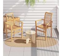 mtlskopl ZIZUR Tapis d'extérieur en polypropylène résistant aux intempéries, ovale, design moderne et résistant aux UV, pour jardin, terrasse, salon Marron 200 x 100 cm