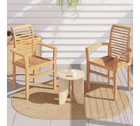 mtlskopl ZIZUR Tapis d'extérieur ovale en polypropylène robuste - Design moderne et structure résistante aux intempéries - Pour balcon, terrasse et jardin - Marron - 170 x 120 cm