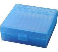 MTM 100 Round Flip-Top Ammo Box 41/44 Cal (Clear Blue)