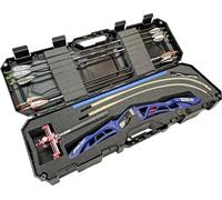 MTM BC34TD Étui Rigide pour Archet recourbé Takedown - Rangement verrouillable - Approuvé par Les compagnies aériennes - Peut contenir 16 flèches - pour Une Cible ou Un Arc de Chasse - Fabriqué aux