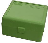 MTM Case-Gard RM-100 Series Medium Rifle Ammo Box, 100 Round, Green, 3.05-Inch