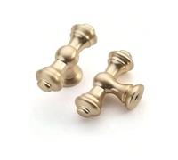 MTMXALBBR Lot de 2 Boutons Meuble en Laiton brossé, poignées Alliage Zinc doré for placards Cuisine et tiroirs Salle Bain(Gold-knob)