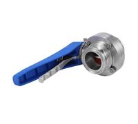MTMXALBBR Vanne papillon sanitaire à trois pinces en acier inoxydable SS304 de 38 mm, déclencheur à pression for brassage maison leisurely