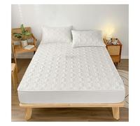MTNBHH Protège-Matelas imperméable King Queen Twin Size avec Poche Profonde, Drap-Housse matelassé de 30,5 cm, Housse de lit entièrement Lavable en Machine, Confortable(Wei,140 * 200cm)