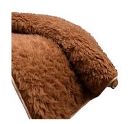 MTNBHH Surmatelas d'hiver Doux et Profond avec Sangles élastiques, Drap-Housse en Polaire épaisse, Drap-Housse Chaud et Moelleux for lit Queen, Twin, Full(Brown,Queen-150 * 200cm)