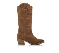 MTNG Bottes à Talons Femme Bottes à Talons TEO 53723 Femme | De Cuir, avec l'intérieur Cuir Toe Cap Pointue | Bottes à Talons décontracté | Fermeture avec Fermeture éclair | 57415 | Marron