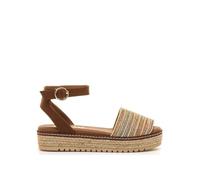MTNG Sandales compensées Femme Amelie 59617 | 62792 | Raffia Multicolor 261