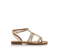 MTNG Sandales Plates Femme Tatiana 56414 | 62720 | Metal Champagne