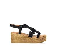 MTNG Sandalias de cuña Mujer Sandalias de cuña Frida 50595 Mujer | Sandalias de cuña Casual | Cierre Con Hebilla | 54816 | Negro