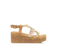 MTNG Sandalias de cuña Mujer Sandalias de cuña Frida 50595 Mujer | Sandalias de cuña Casual | Cierre Con Hebilla | 54815 | Crudo