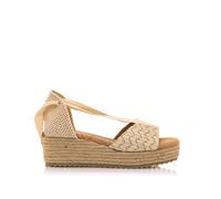 MTNG Sandalias de cuña Mujer Sandalias de cuña LITA 59554 Mujer | Sandalias de cuña Casual | Cierre Con Lazo | 57006 | Ziggy Natural