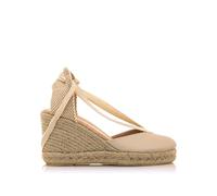 MTNG Sandalias de cuña Mujer Sandalias de cuña Louisa 51995 Mujer | Sandalias de cuña Casual | Cierre Con Lazo | 57021 | Blanco