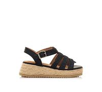 MTNG Sandalias de cuña Mujer Sandalias de cuña Lydia 52862 Mujer | Sandalias de cuña Casual | Cierre Con Hebilla | 54699 | Negro