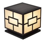 MTNROO Lampes De Poteau De Style Chinois Pour Cour Intérieure Lampes D'extérieur À Haute Luminosité Lampes Solaires LED Créatives Pour Colonnes Lampes Piliers Classiques Pour L'ameublement, Les