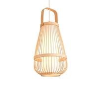 MTNROO Lanterne Suspendue En Bambou Naturel Lustre De Style Champêtre Classique Suspension Bohème Côtière Suspensions En Osier Tressé À La Main Pour Restaurant, Chambre, Cuisine, Couloir