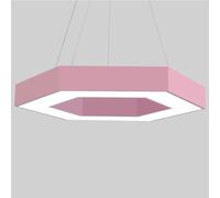 MTNROO Suspension LED Polygonale Lampe Suspendue Décorative Pour Jardin D'enfants Plafonnier Macaron Non Dimmable 6000K Lustre Couleur Originale Pour Espace D'accueil Commercial Ou Îlot De Cuisine