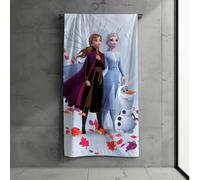 MTOnlinehandel Serviette de bain pour enfants, 70 x 140 cm, 100% coton, douce et absorbante, motif: reine des glaces