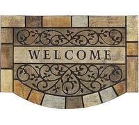 MTOUOCK Paillasson durable 584 x 889 cm Tapis de bienvenue robuste pour porte d'entrée avec envers en caoutchouc antidérapant Tapis extérieur commercial pour garage terrasse zone à fort passage