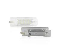 MTPIVFD plaque d'immatriculation arrière Pour VW Pour Beetle A5 Caddy Jetta Pour Golf Mk5/6/7 Passat B6/7/8 Pour Seat Leon Toledo Cordoba LED Lampe Intérieure Blanche De Coffre(2pcs LedLights)