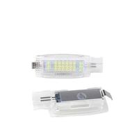 MTPIVFD plaque d'immatriculation arrière Pour VW Pour Golf 4 5 6 7 Pour Passat B6 B7 CC Jetta Polo EOS MK6 TIGUAN TOURAN 2 Pièces Voiture 18 LED Pare-soleil Miroir Vanité Lampes Lecture