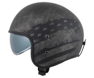 MTR Drapeau en fibre de croisière Casque jet Mat/Anthracite 2XL unisex gris