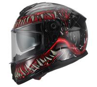 MTR S-1 Fiber Casque Intégral Noir/Rouge/Gris L unisex