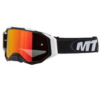 MTR S15 Pro noir mat/blanc/rouge Rfl Lunettes de motocross unisex