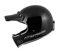 MTR Vintage-MX Evo Casque rétro offroad noir M