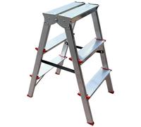 MTRA Escabeau Double marchepied en Aluminium 3 marches
