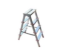 MonMobilierDesign MTRA Escabeau double marchepied en aluminium 4 marches