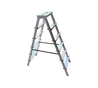 MTRA Escabeau double marchepied en aluminium 6 marches